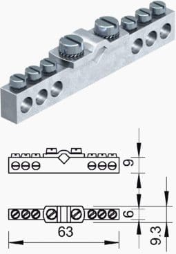 Equipotential bonding terminal for bathroom (OBO)