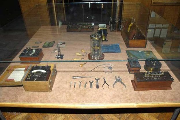 Instruments used by Nikola Tesla in his laboratory experiments.