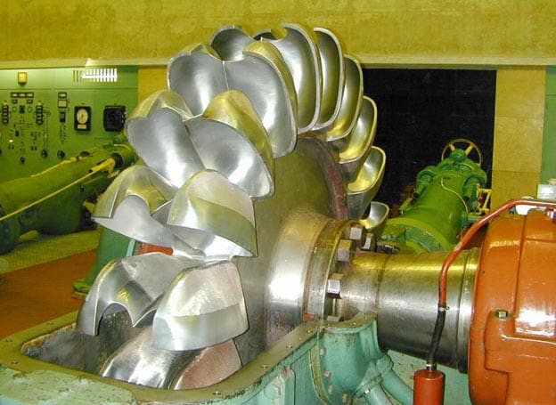 Rotor of a Pelton turbine