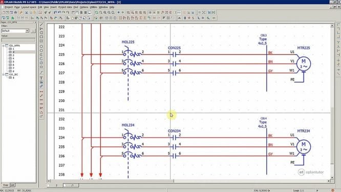 Electrical Panel Design in EPLAN: Creating NFPA Circuit Diagrams