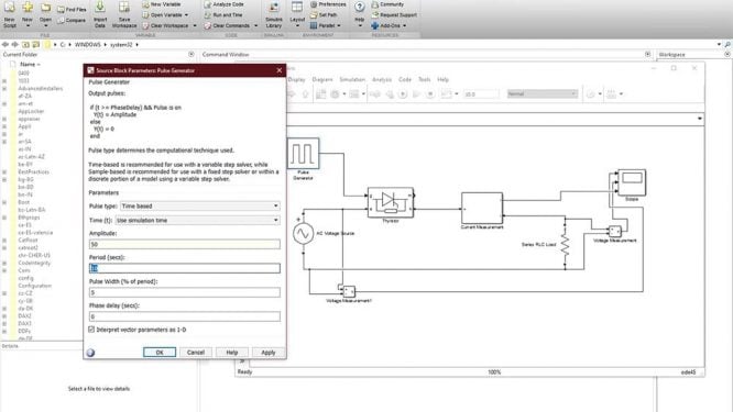 MATLAB Simulink for power electronics, electric circuits and machines