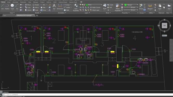 Drafting of Low Voltage Electrical Systems in AutoCAD
