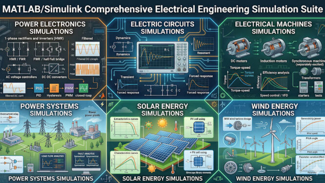 MATLAB/Simulink Comprehensive Electrical Engineering Simulation Suite for Professionals