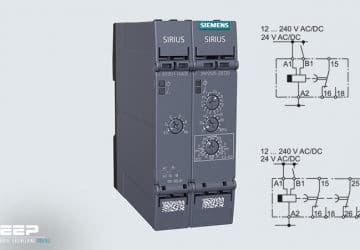 Siemens SIRIUS 3RP25 timing relay with microprocessor, OFF delay without auxiliary voltage, fully cover the functionality of the predecessor types on ASIC basis