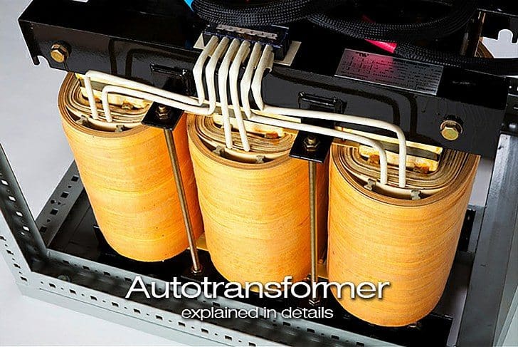 High efficiency autotransformer with 6%, 4%, 2% tap settings