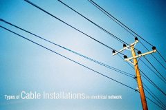 Types of cable installations in electrical network