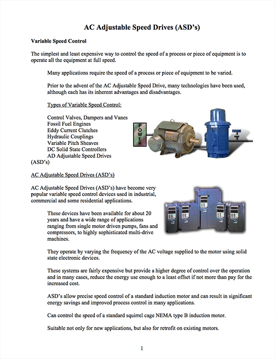 Adjustable Speed Drives Tutorial – PAControl
