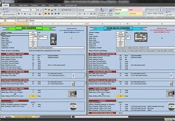 Calculate Size Of DOL and Star-Delta Starter Components