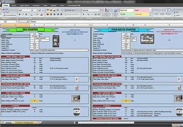 Calculate Size Of DOL and Star-Delta Starter Components