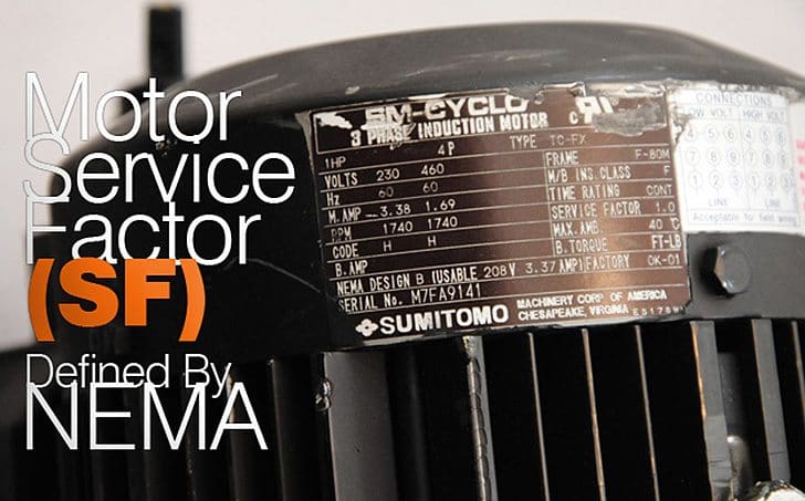 Motor Service Factor (SF) Defined By NEMA