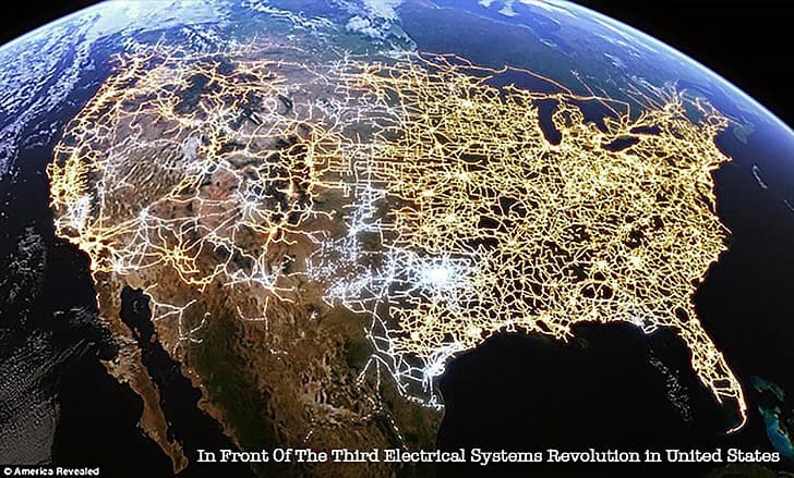 The U.S. electricity seen as never before, with its cities connected through a vast network