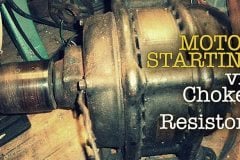 Motor Starting via Chokes or Resistors