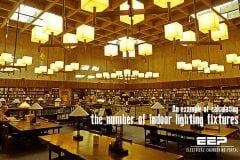 An example of calculating the number of indoor lighting fixtures