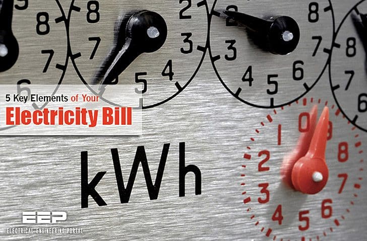 5 Key Elements of Your Electricity Bill