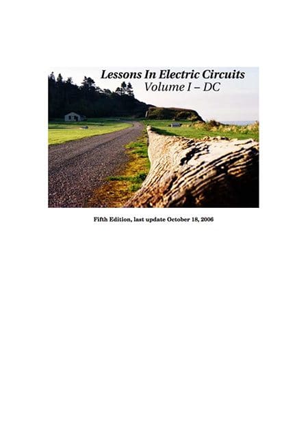 Lessons In DC Electrical Circuits