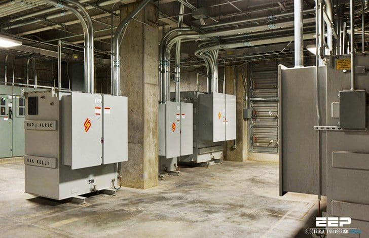 Network distribution transformers serving grid and spot networks