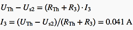 This single-mesh circuit can be easily solved using KVL (Kirchhoff’s voltage law)