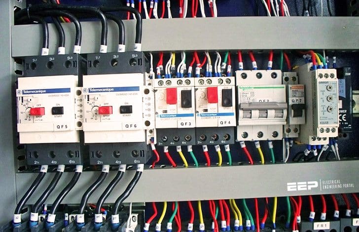 electrical switchboard connection