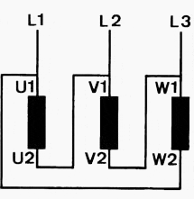 Incorrect connection of the motor phases also produces clockwise turning