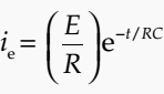 Capacitance charging current