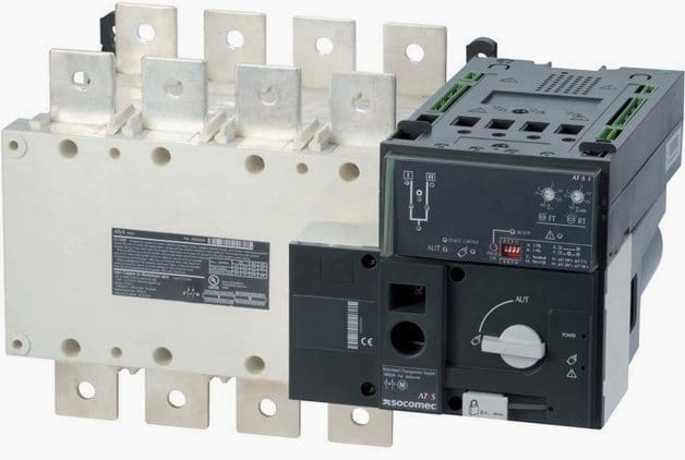 Automatic transfer changeover switch - Socomec type ATyS 3200 A, credit: directindustry.com