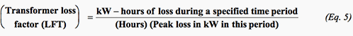 Trasformer loss factor