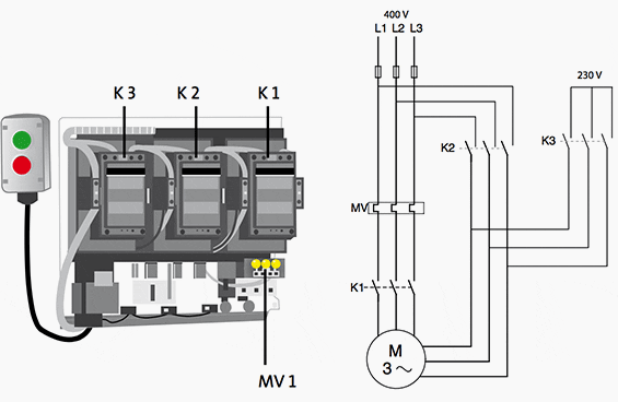 Wye Delta Motor Starter Wiring Diagram from electrical-engineering-portal.com