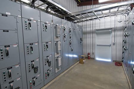 Motor control center at the BCI plant