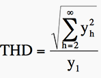 Total harmonic distortion (THD)