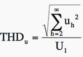 THD dealing with voltage harmonics