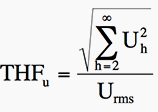 Total harmonic factor THF