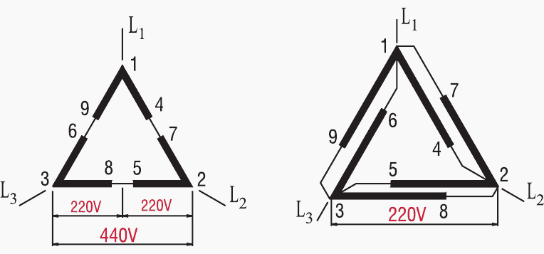 Series-parallel connection Δ