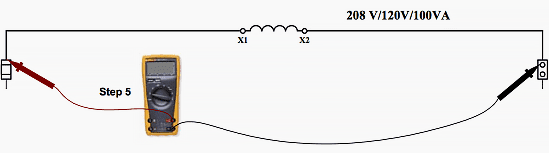 You should check the voltage on X1 at the top of the control circuit fuse and X2 at the top of the neutral link.