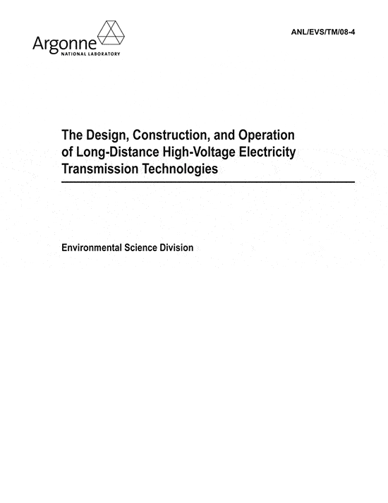 Design and construction of long-distance HV transmission systems