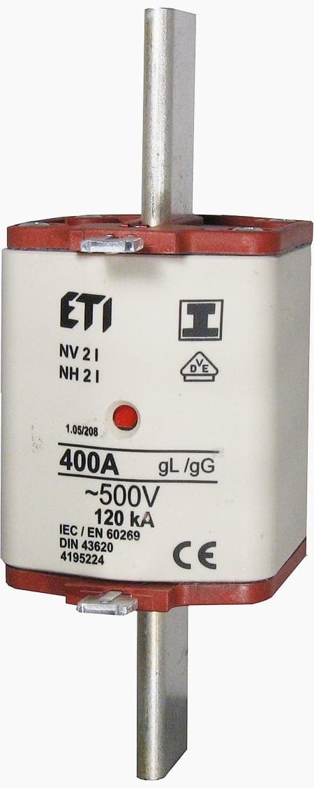 NH low-voltage fuse 400A, 120kA, 400- 1000V