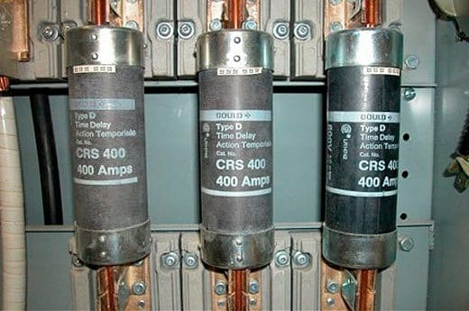 Time delay low voltage fuses