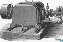 View of dynamo of Tesla Electric Light Company