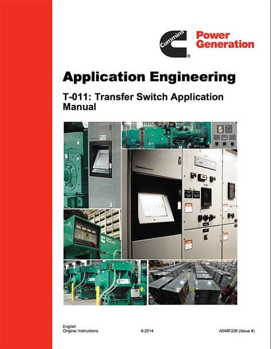 Guidance To Transfer Switch Equipment and selection by CUMMINS POWER GENERATION