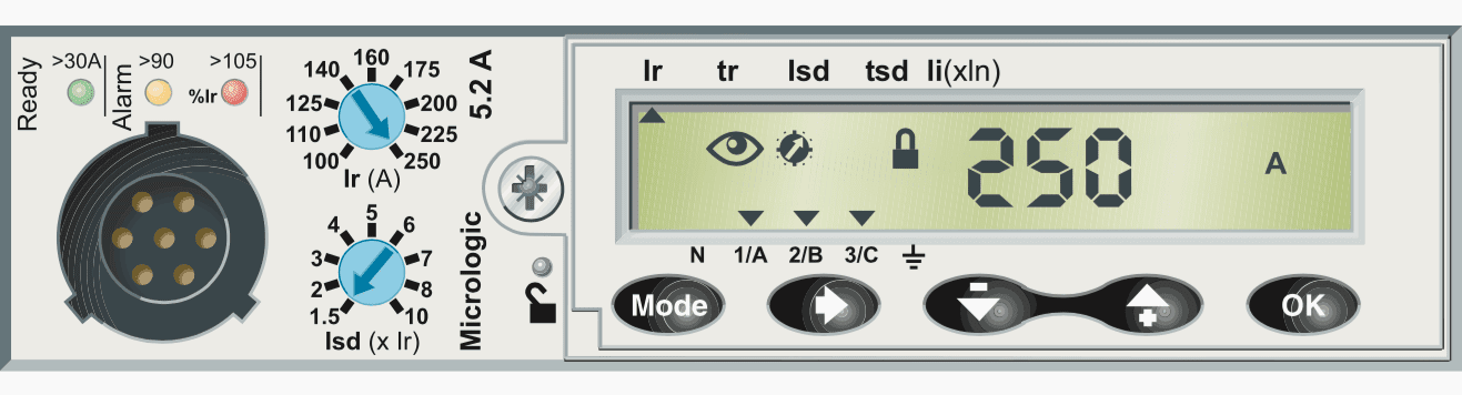 Microprocessor tripping unit