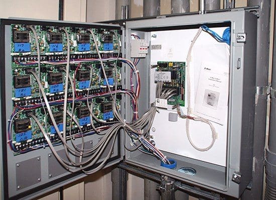 Submeters installed on the "building side" of the main utility meter to measure energy usage from the enterprise level all the way down to a single device or circuit