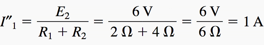 Considering the effect of the 6-V source