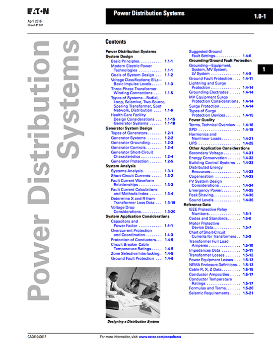 Guide to power distribution systems for electrical engineers by EATON