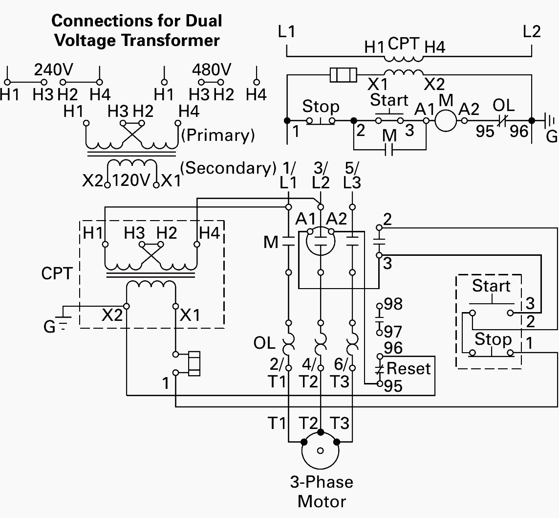 Schematic Diagram Of A Power Transformer