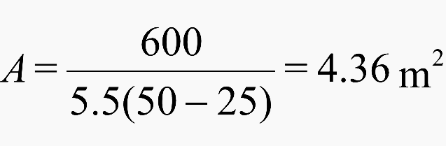 Formula for surface area