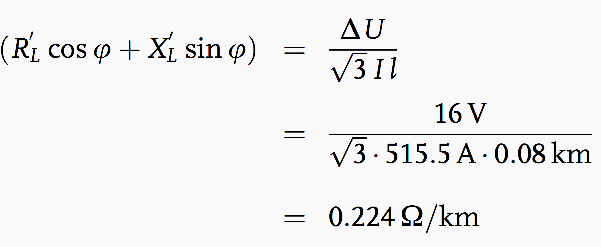 Effective resistance per unit length