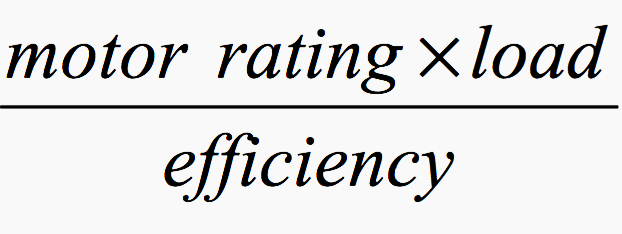 The input power formulae