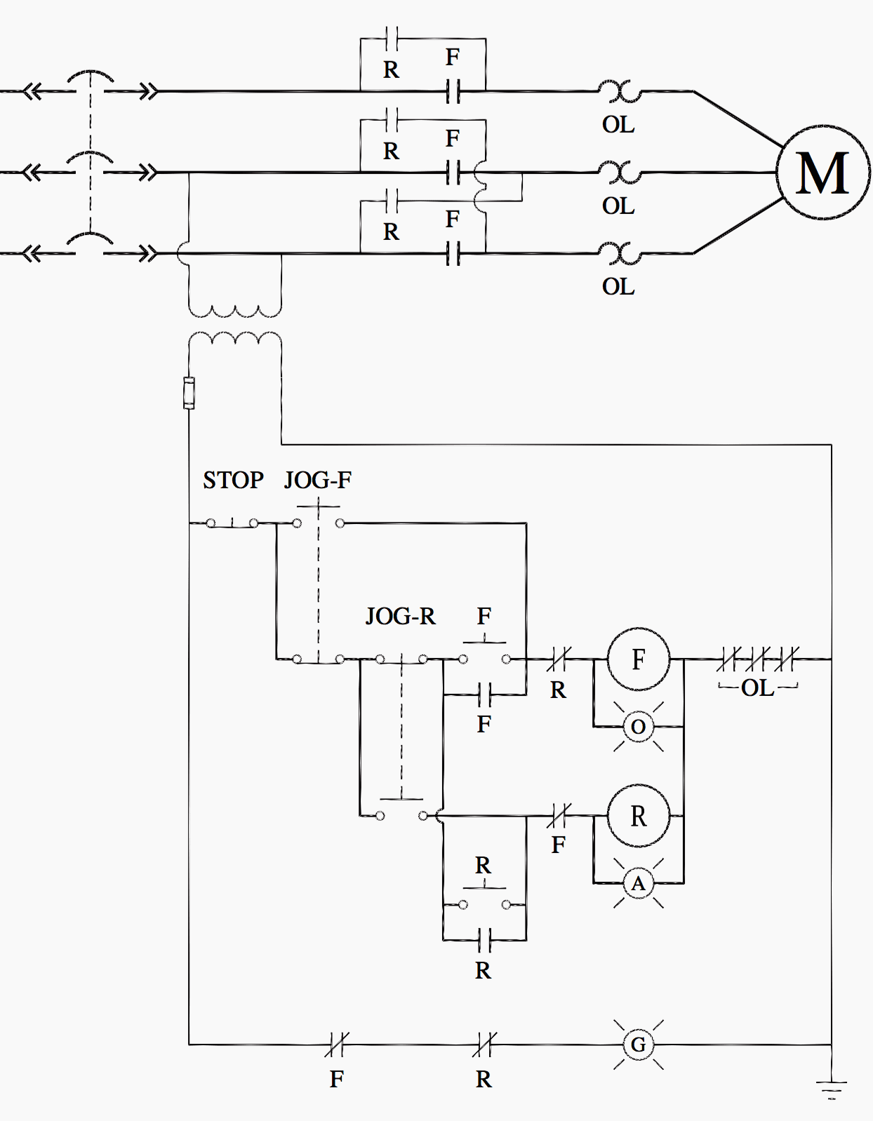 Reversing Jogging Circuit