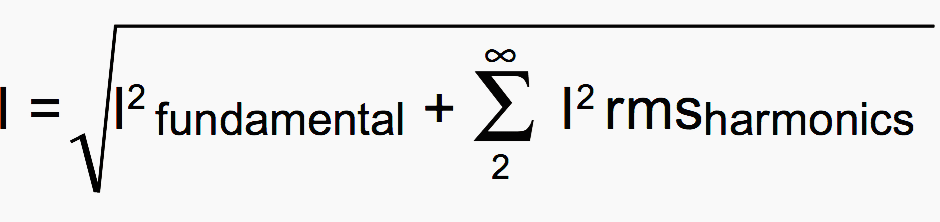 The current circulating in each phase