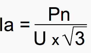 Current consumed for three-phase