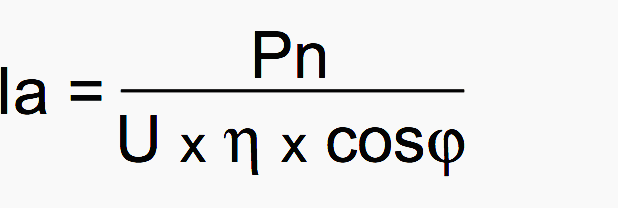 Current consumed for single-phase